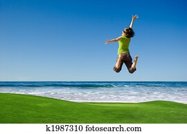 woman Jumping