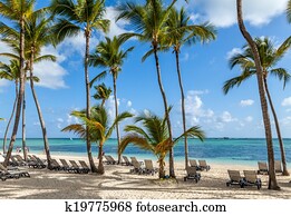 Luxury resort beach in Punta Cana, Dominican Republic