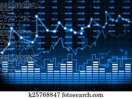 Stock market chart Stock market chart