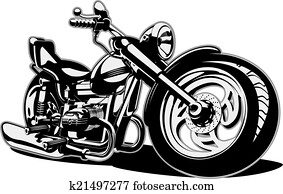 Vector Cartoon Motorbike Vector Cartoon Motorbike