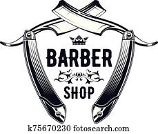 altmodisch, friseursalon, emblem, -, alt, gerade, razor,, friseur laden, logo altmodisch, friseursalon, emblem, -, alt, gerade, razor,, friseur laden, logo