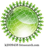 Community Green Globe