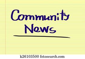 comunidad, noticias, concepto