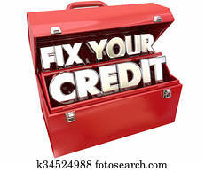 Fix Your Credit Score Rating Repair Improvement Red Toolbox 3d Words Fix Your Credit Score Rating Repair Improvement Red Toolbox 3d Words