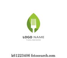 Healthy food logo Healthy food logo