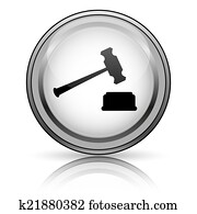 Judge hammer icon Judge hammer icon