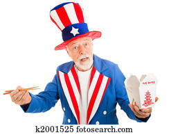 oom sam, eet, chinees