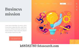 Vision statement landing page template. Vision statement landing page template.