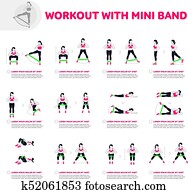 Workout with mini band Workout with mini band