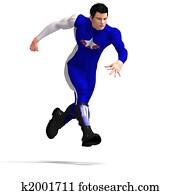 כחול, גיבור על