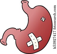 Cartoon stomach Clipart | k53848934 | Fotosearch