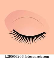Close female eyes image with beautifully fashion make up Close female eyes image with beautifully fashion make up