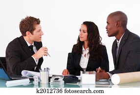 komandējums, cilvēki, discussing, pa, nenoteiktas artikuls, ārsta kabinets