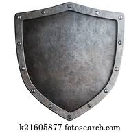 metal shield isolated metal shield isolated