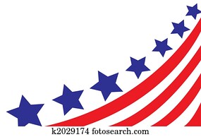 USA flag in style vector USA flag in style vector