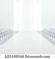 White fashion empty runway White fashion empty runway