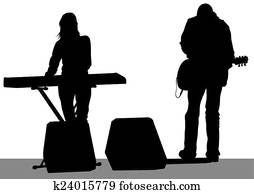 Keyboards and guitarist Keyboards and guitarist