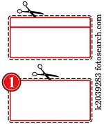 Large coupon cut out Large coupon cut out