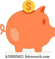 Piggy bank. Vector illustration Piggy bank. Vector illustration