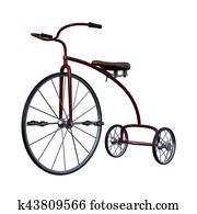 赤 三輪車 イラスト K Fotosearch