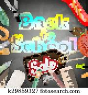 Back to school sale. EPS 10