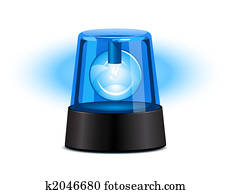 Blue flashing light Blue flashing light