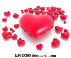 Love and hearts valentine day concept Love and hearts valentine day concept