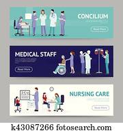 Medical Care Horizontal Banners Medical Care Horizontal Banners