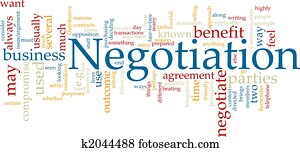 Negotiation word cloud