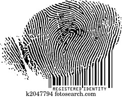Registered Identity - Fingerprint becoming barcode.