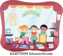 Stickman Kids Book Store Window Peek Stickman Kids Book Store Window Peek