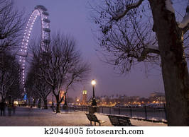 Winter at London. Winter at London.