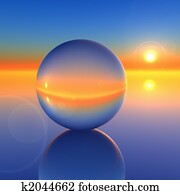 תקציר, כדור של גביש, ב, עתיד, אופק