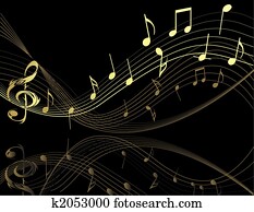 Background with music notes Background with music notes