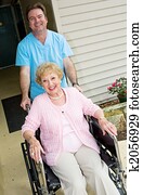 Happy Nursing Home Resident