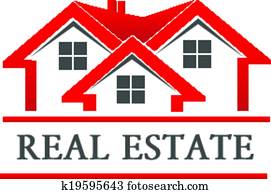 real estate, haus, firma, logo real estate, haus, firma, logo