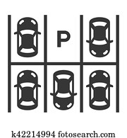 הציין השקפה, של, לחנות, lot., וקטור