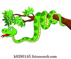 נחש, ציור היתולי