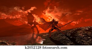 שד, כנגד, מלאך