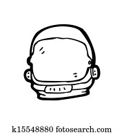宇宙飛行士 で 大きい ヘルメット イラスト Jim0037 Fotosearch