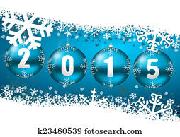 2015 new years illustration with christmas ball 2015 new years illustration with christmas ball