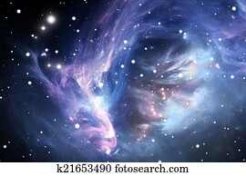 Blue space nebula Blue space nebula