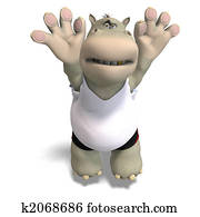 funny hippo plays volleyball funny hippo plays volleyball