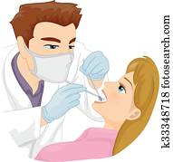 Man Dentist Patient Tooth Fix