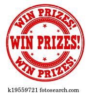 Win prizes stamp Win prizes stamp
