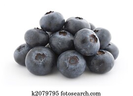 A pile of fresh blueberries