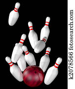 Bowling strike Bowling strike
