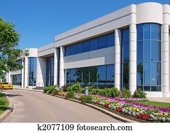 Entranceway to Industrial Park building
