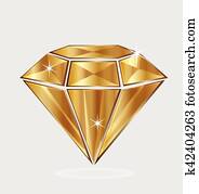 Gold diamond logo Gold diamond logo