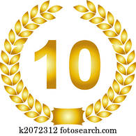 golden laurel wreath 10 years golden laurel wreath 10 years